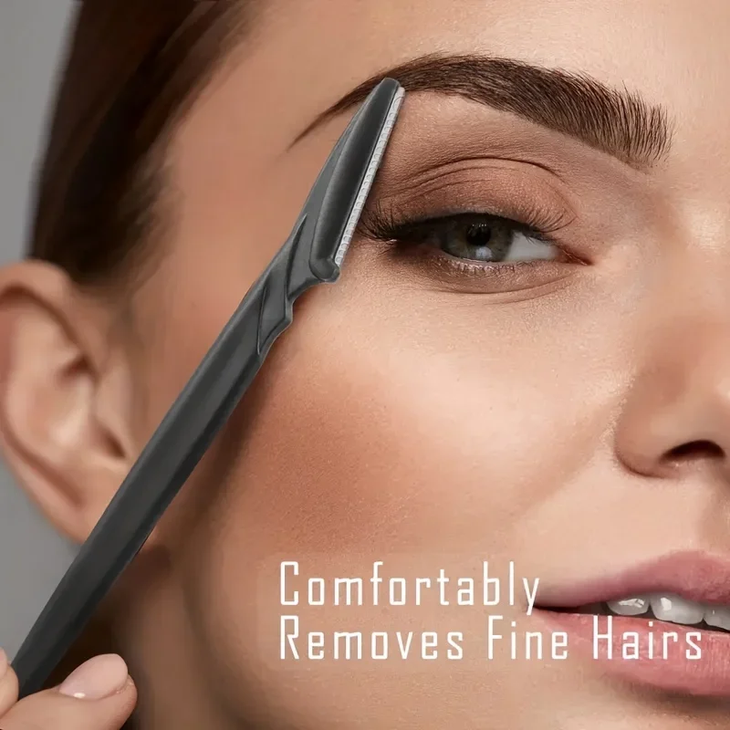 Eyebrow Trimmer Set Eyebrow Trimmer Eyebrow Razor Set Eyebrow Razor Facial Hair Remover Hair Remover Multi Tool Facial Hair Removal Tool Easy Grip Handle Multifunction Eyebrow Razor Kit Precise Trimming Shaping 5/6/12Pcs