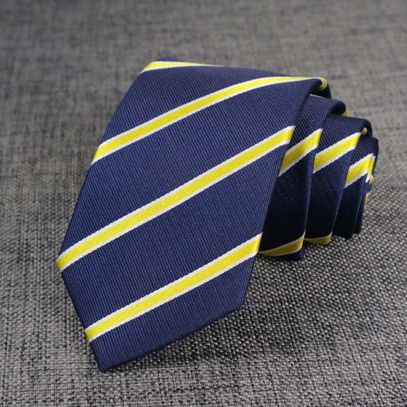 Neue Herren-Krawatte, klassisch, gestreift, 8 cm, Jacquard-Krawatte, Accessoires, Alltagskleidung, Krawatte, Hochzeit, Business, Party, Geschenk – Detail 13