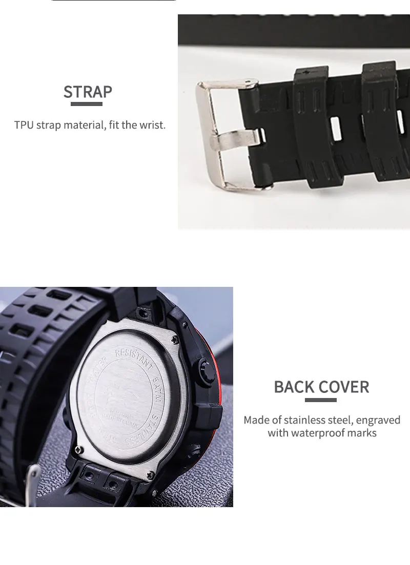2022 Men's Watch Fashion Sport Watches Mens Watches Stopwatch Alarm clock Chronograph Waterproof Multifunction Wristwatch Men