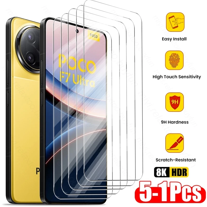 Premium 9H HD Screen Protector with Protective Glass Case