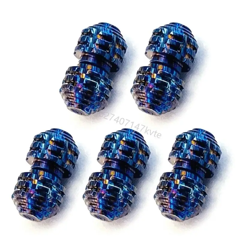 High Strength Titaniums Damascus Fold Knivies Thumb Studs Push Pin for 4MM Knivies Hole Lightweight Durability Tool R9CA