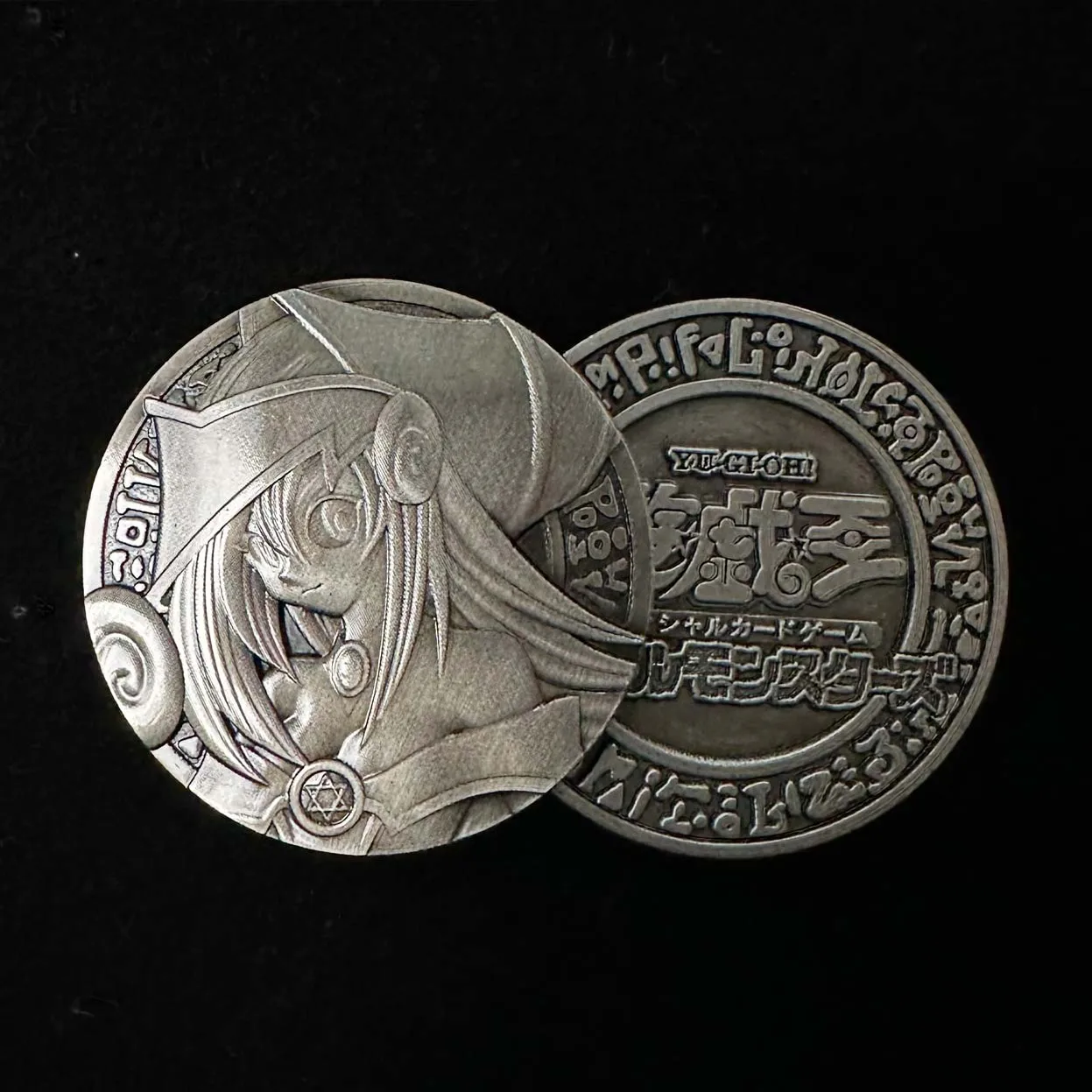 Diy Self Made Yu-Gi-Oh! 25th Anniversary Relief Metal Coin Dark Magician Blue-Eyes White Dragon Egyptian God Game Gift Toys