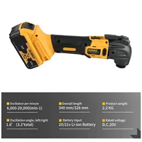 DEWALT DCS357 20V MAX Outil oscillant multifonction sans fil sans balais, accessoires, changement rapide sans outil, découpe, ponçage, décapage de coulis 6
