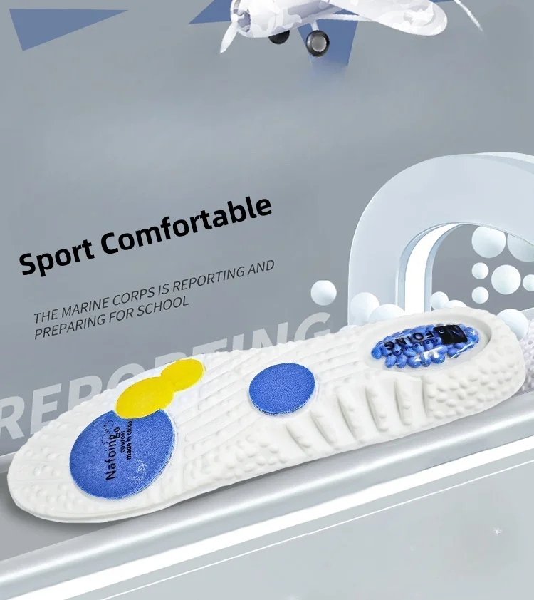 Sports slippers for shoes with air cushion, shock absorption, high flexibility, arch support for men and women, running, travel sole