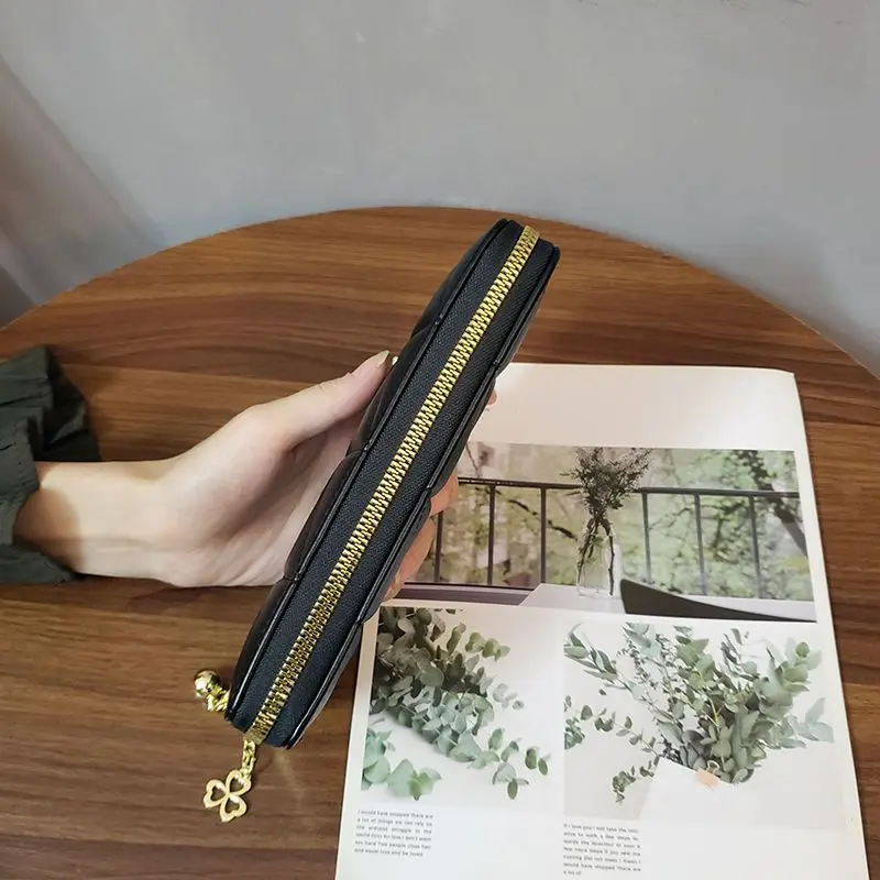 2024 New Lingplaid Women's Wallet Women's Long Versatile Wallet Fashion Card Bag Handbag Money Clip Zipper Wallets