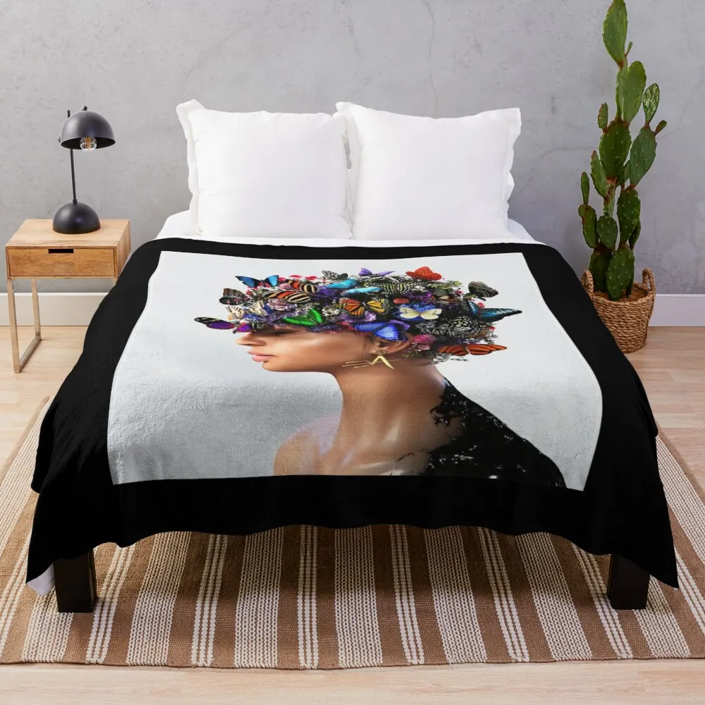 

Eva Queen - Happiness Throw Blanket For Sofa Thin sofa bed Camping Blanket
