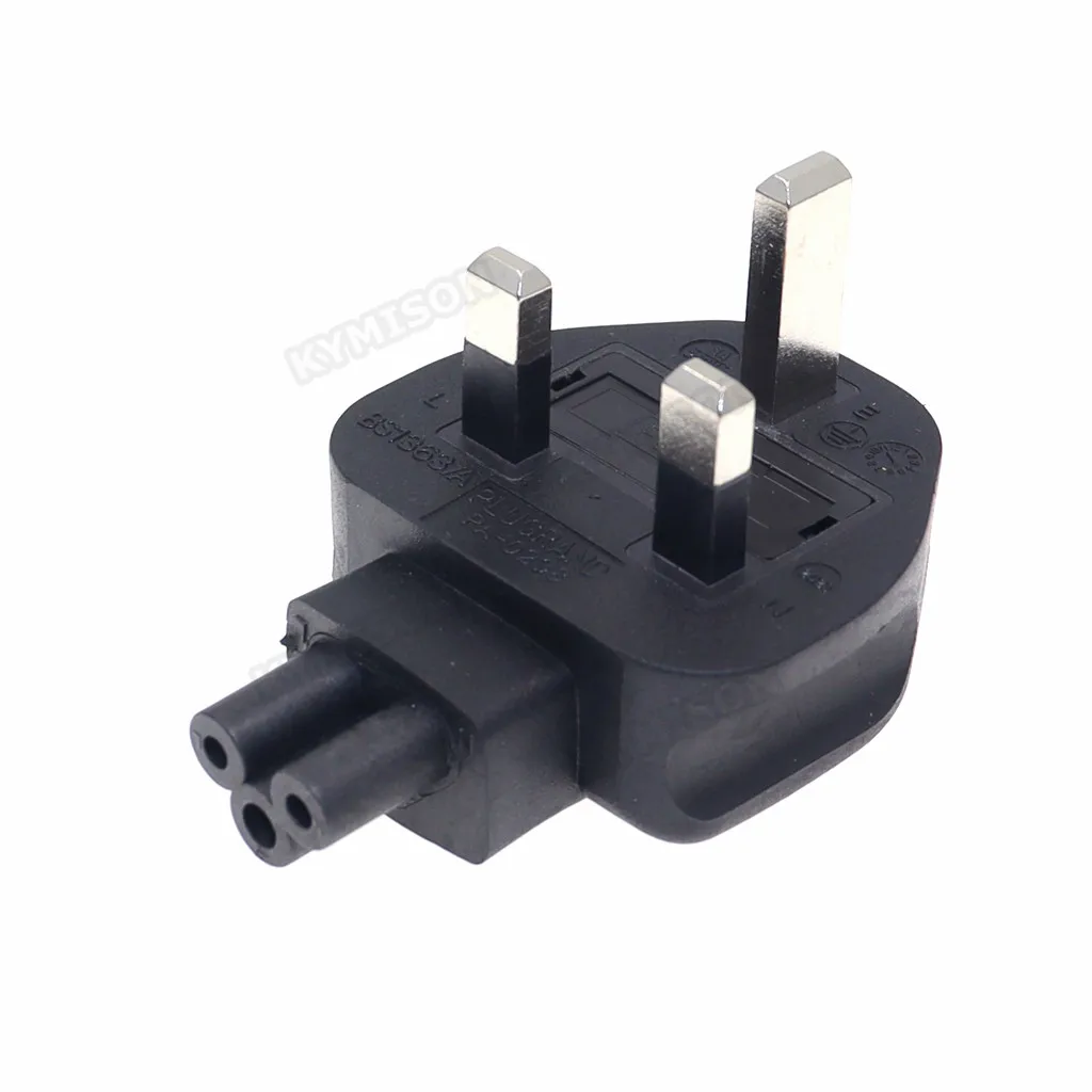UKBS1363AStandardPlugtoIECC5ACPowerAdapterBritishMaletoC5