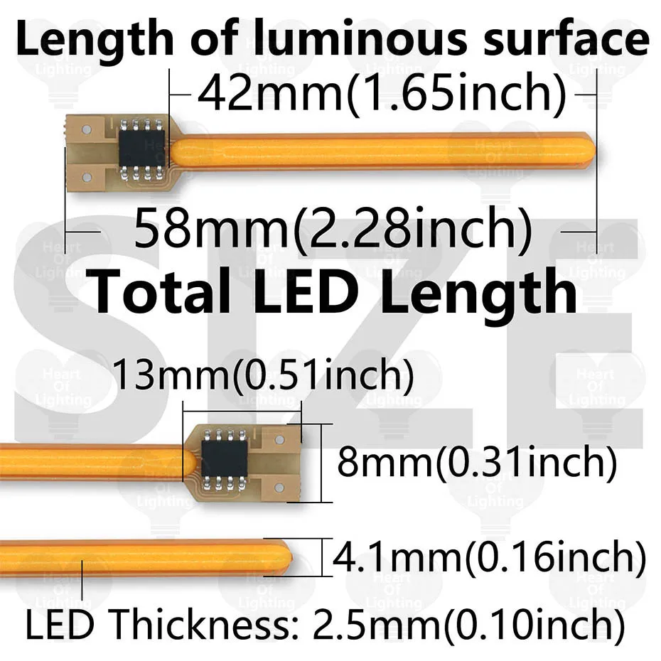 5 Stück DC 3V COB Meteorschauer Fließendes Wasser Lampe S14 Kaliber LED Filament Weihnachtsbeleuchtung Teile Lichtzubehör Dioden – Detail 2