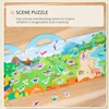 Early Childhood Education Scene Sticker Book Focus Cultivation Quiet Sticker Book Enlightenment Puzzle Cognitive Book For Kids 4