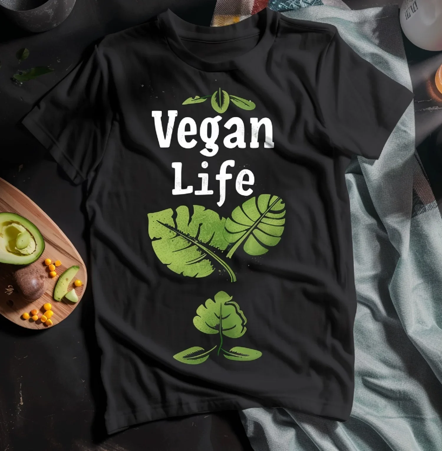 

Vegan Vibes Vegan Lifestyle T-shirts Embrace A Plant-Based Lifestyle Unisex Style Shirts for Women Men Clothing Streetwear Y2k