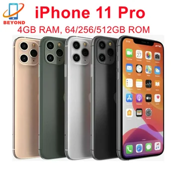 Apple iPhone11 Pro 64GB 256GB ROM Original 5.8" Super Retina OLED A13 IOS iPhone 11 Pro 11Pro Face ID Genuine Unlocked 4G LTE