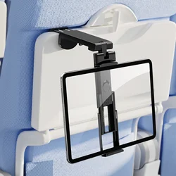 Foldable 360° Rotating Tablet Holder with Portable Desk and Travel Stand Functionality (Black)