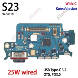 Premium USB Microphone and Charging Dock Flex Cable Replacement for Samsung Galaxy Series (S23 S911N)