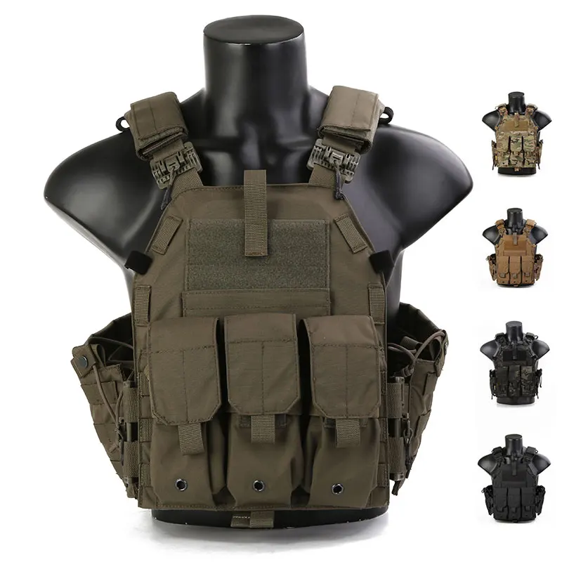 Emersongear тактический жилет 094K тарелка Mag Pouch Molle корпус броня для страйкбола охоты
