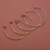 10PCS French Ball Tip Open Circle Hoop Earring Stainless Steel Hyperbole Large Eardrop for Women Fashion Vacation Gift Jewelry 5