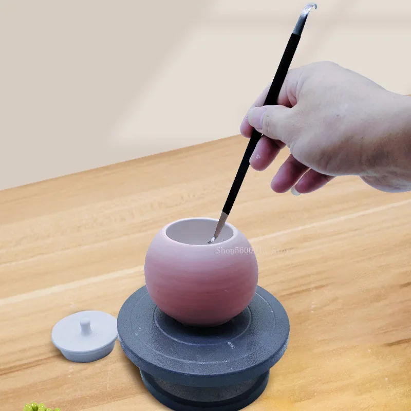 Pottery Tools Teapot Making Curved Mouth Knife White Steel Knife DIY Repair Blank Holes and Carvings Clay Sculpting Tools