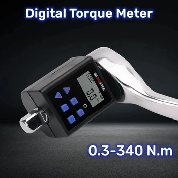 디지털 토크 계량기 테이블 테스터 렌치 토크 340N.m 측정 외부 래칫 기계식 렌치 액세서리, 3/8 