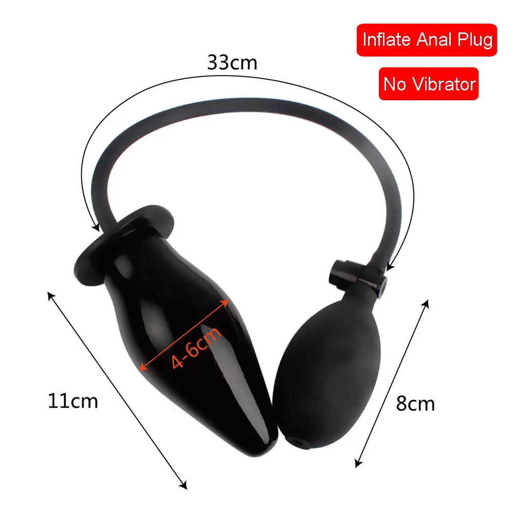 41-112mm Inflatable Anal Plug For Women Vaginal Expander Men Butt Anus Dilator Strong Suction Sex Toys Adults Female Masturbator