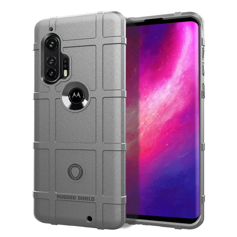 Moto Edge Plus Shockproof Silicone Armor Case - Full Protective Rubber Matte Soft Cover