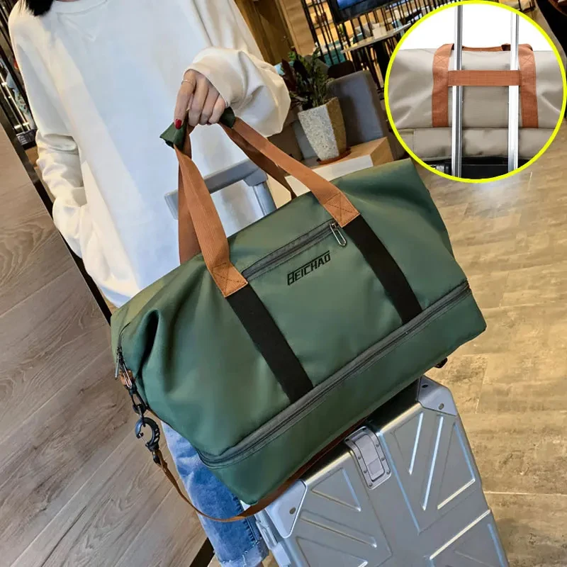 여행용 짐가방 단거리 여행 가방 휴대용 피트니스 가방 숄더 크로스바디 체스트백 핸드백 더플백 기내용 위켄더백