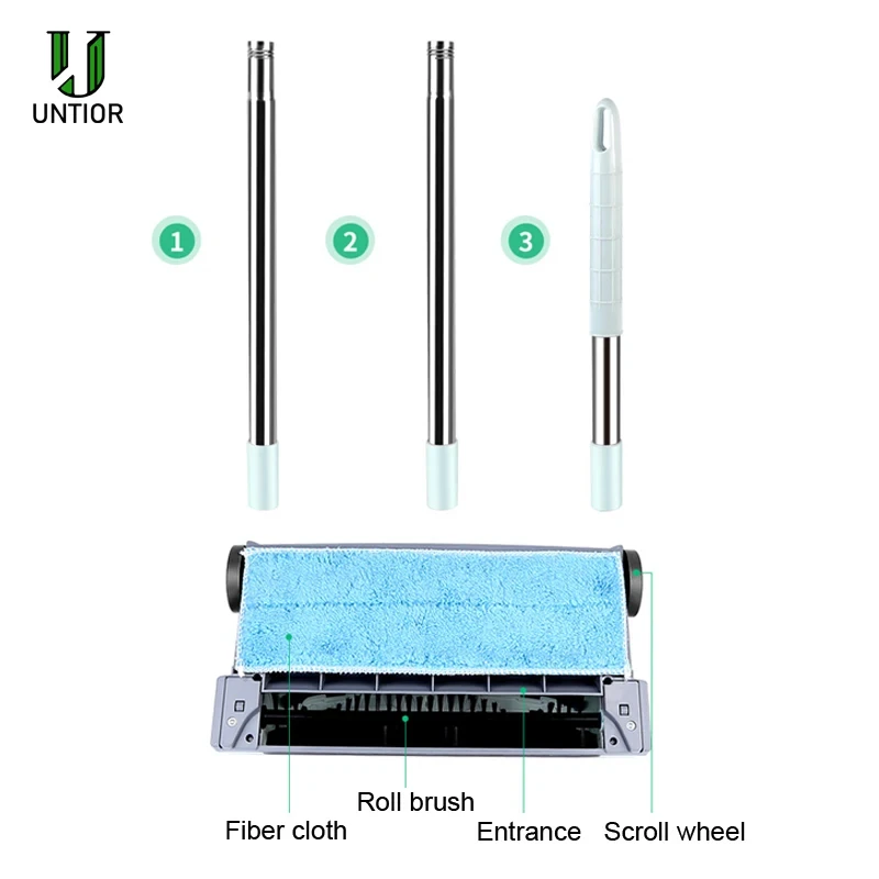 Electric Floor Sweeper Cordless Vacuum Broom Hand Push Carpet Sweeper Rechargeable Portable Vacuum Cleaner Mop