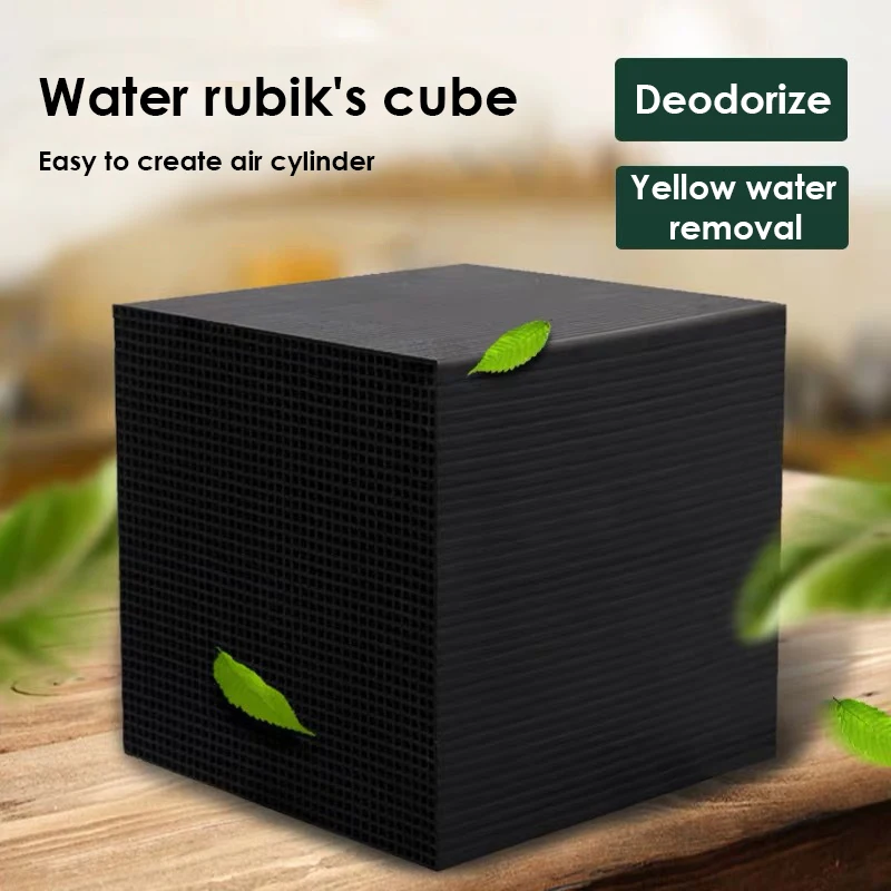 Eco-Aquarium Cube Filter Strong Filtration and Absorption Activated ​Charcoal Cube Purifier for Outdoor Camping Picnic Fishing