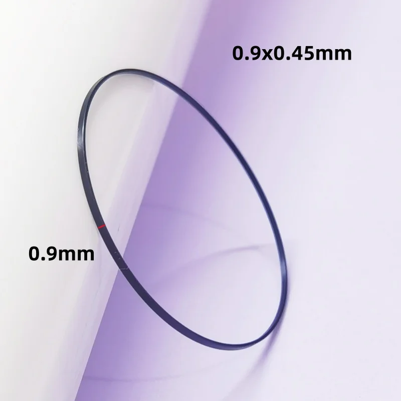 Sleek Black I Ring Watch Crystal Gasket - Enhanced Waterproof Protection