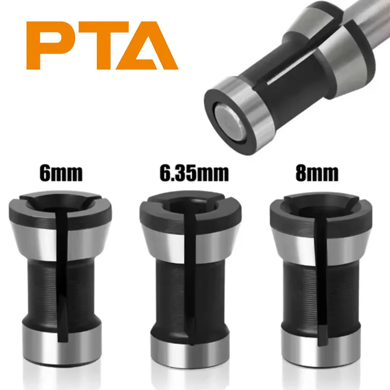 6mm Router Collet 1pc/3pcs/6pcs Set collets 6mm/6.35mm/8mm collet chuck Engraving ...