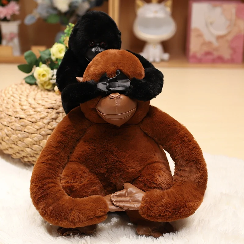 20/30/45cm Cartoon Orangutan Plush Toy simulation Gorilla Plush Doll Stuffed Animal Pillow Xmas Gift For Children Playmates Toys