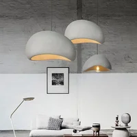 Japanese Wabi-sabi Style Living Room Chandeliers Dining Room Bar Lights Nordic Designr Curve Pendant Lights LED Home Decoration 2