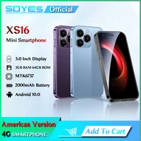 SOYES XS16 Americas Version 4G Network 3.0" Mini Smartphone 3GB RAM 64GB ROM Android 10.0 WIFI Bluetooth GPS Small Phone 1