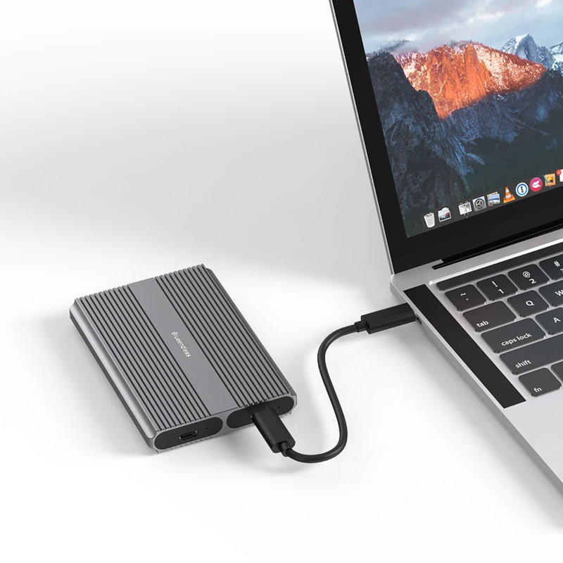 SSD Enclosure Blueendless Dual Bay M2 SSD Case Type C USB3.2 Gen2