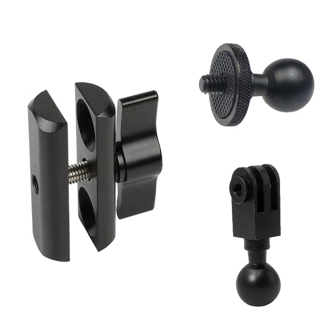 13mm/15mm/17mm/20mm Ball Head Mount 1/4 Screw Adapter for Gopro 11 10 for  Insta360 Action Camera Phones GPS Holder Accessories