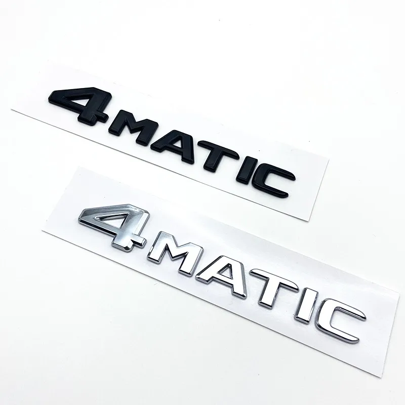 메르세데스 벤츠 A B C E G S ML SL CL GLA CLA 클래스 AMG 4 MATIC 4 MATIC 트렁크 크롬 매트 블랙 글자 엠블럼 배지 스티커