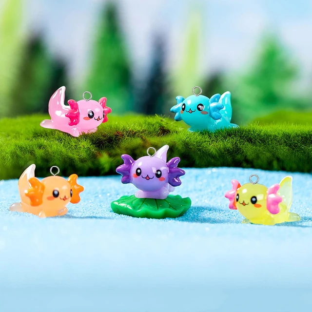 10Pcs Kawaii Hexagon Dragon Resin Charms Cartoon Fish Axolotl Animal  Pendants for DIY Keychain Earrings Necklace Jewelry Making - AliExpress