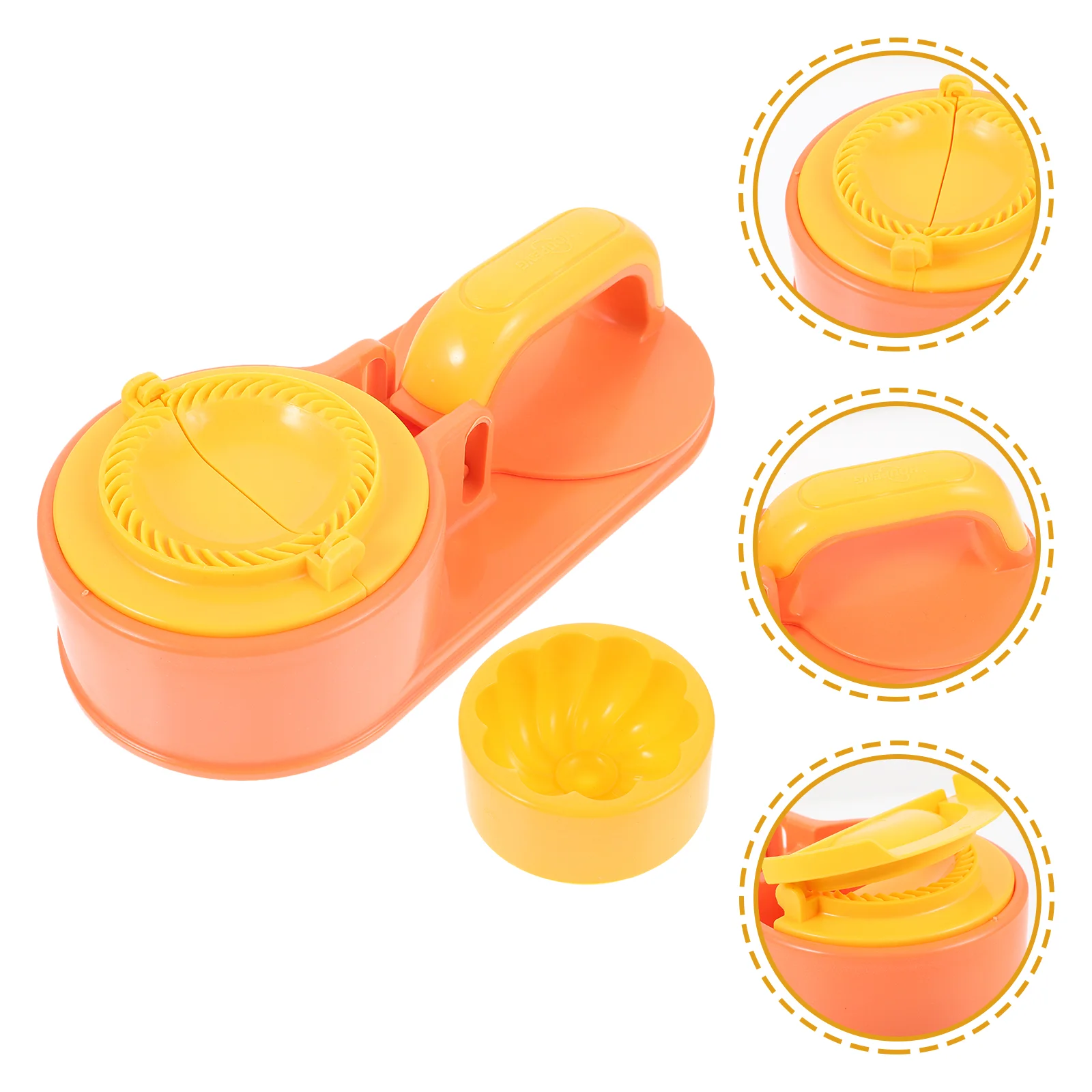 

1 Set Dough Presser Labor-saving Dumpling Dough Pressing Mold with Stuffed Bun Mold