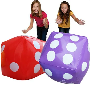 Inflatable Fried Big Dice Toys Outdoor Games, Casino Poker Party Decorations Pool, Beach, Kawaii Anime Balloons Cartoon Toys