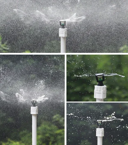 

1/2" MaleThread Rotating Sprinklers Mini Wobbler Irrigation Water Spray Sprinkler Farm Lawn 360° Rotary Watering Nozzles