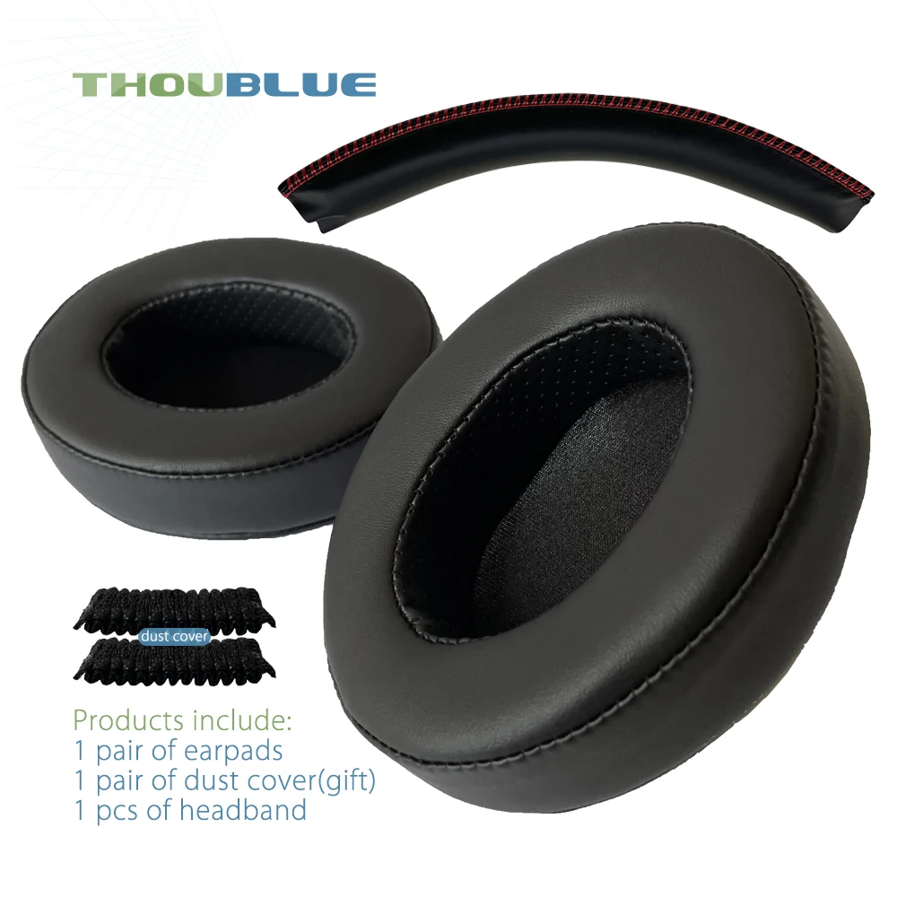 Premium Replacement Memory Foam Ear Pads - Silver Edition