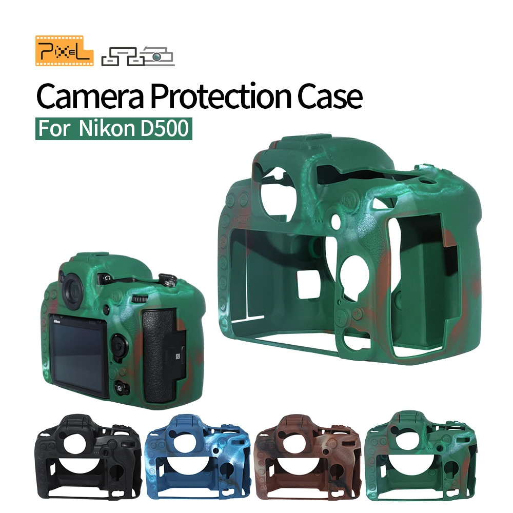 Pixel D500 Dslr Dslr Silicone Protetor para Câmera Nikon Tampa Macia Armadura Silicone