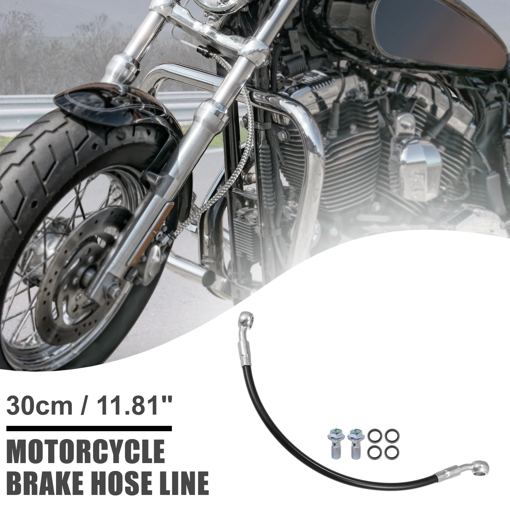 Motorcycle Brake Hose Motoforti 30 50 60 80 90 100 110 150 180 200 220cm Brake Hose Motorcycle Hydraulic Brake Line Oil Hose Pipe Bike 1 Set