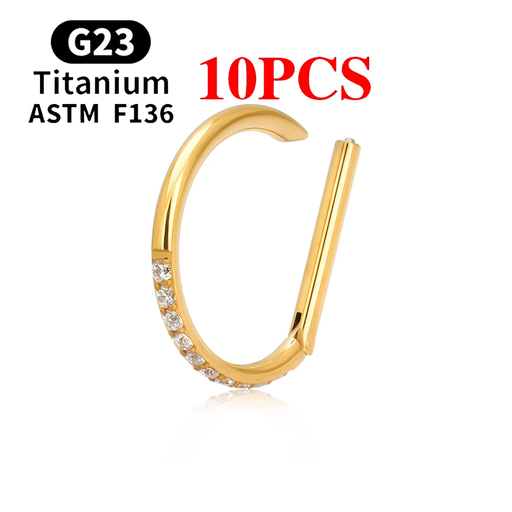 10PCS Gold Color