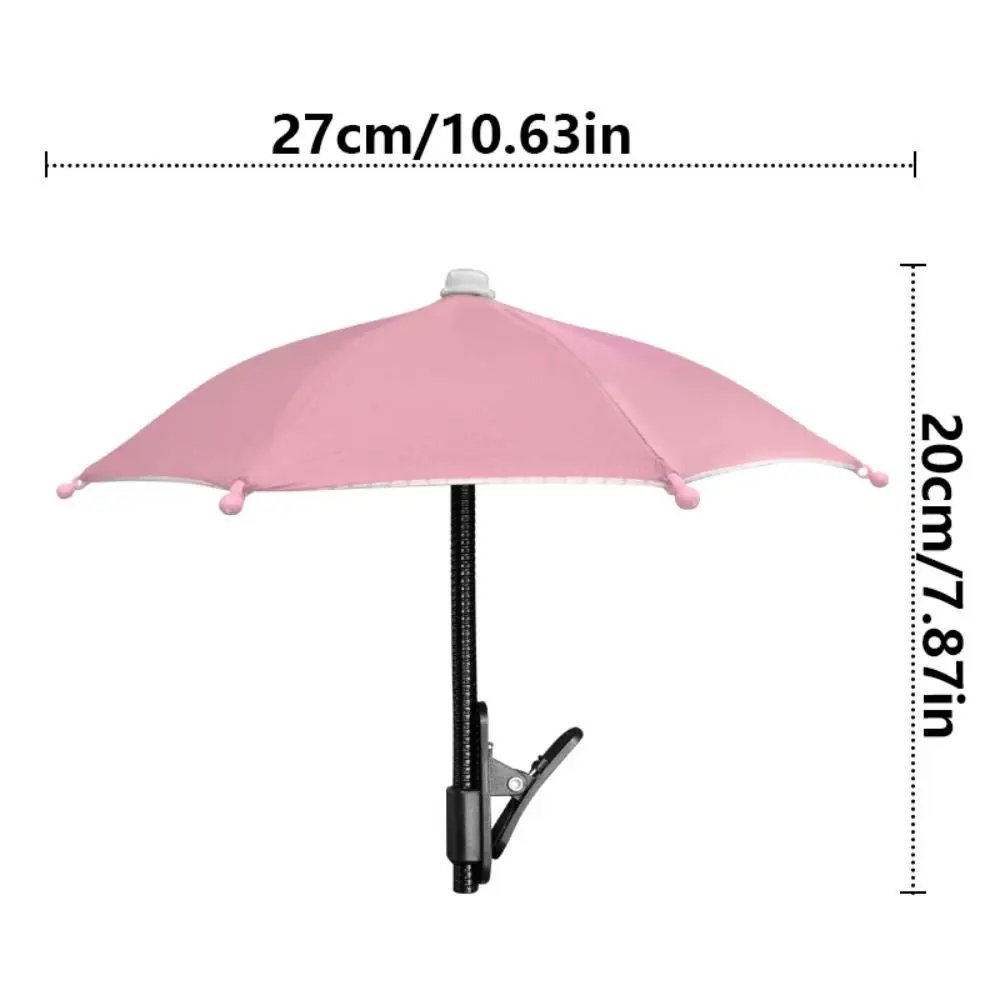 Car phone sun shade umbrella anti-glare clip mount