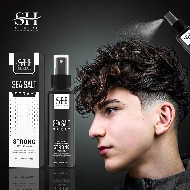 100ml Natural Sea Salt Spray for Men Salt Water Hair Mist Hair Volumizing Thickness Wave Curls Seasalt Spray Styling Mist