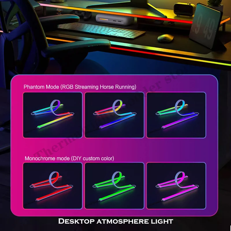 Skydimo Light Strip para Captação de Monitor de Mesa de Esportes Eletrônicos Tela do Computador Follow Spot Led Rgb Usb 12 m 16 m 2m - Imagem 2