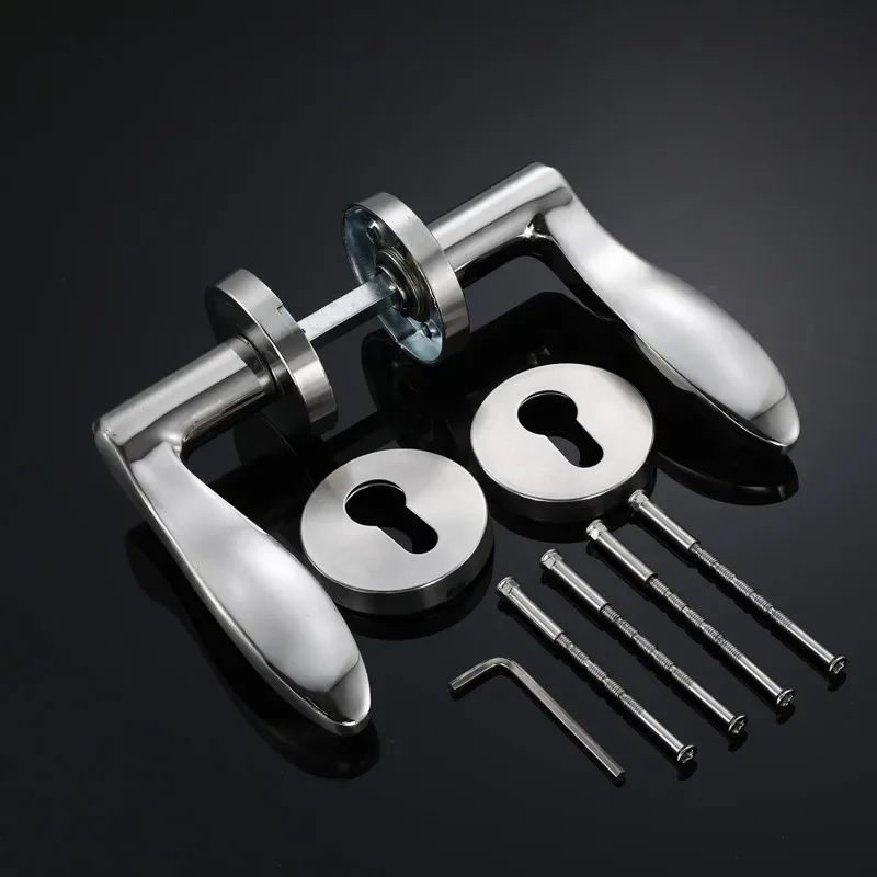 Quarto Split Lock Handle, Hardware Door Handles para portas interiores, 1Set