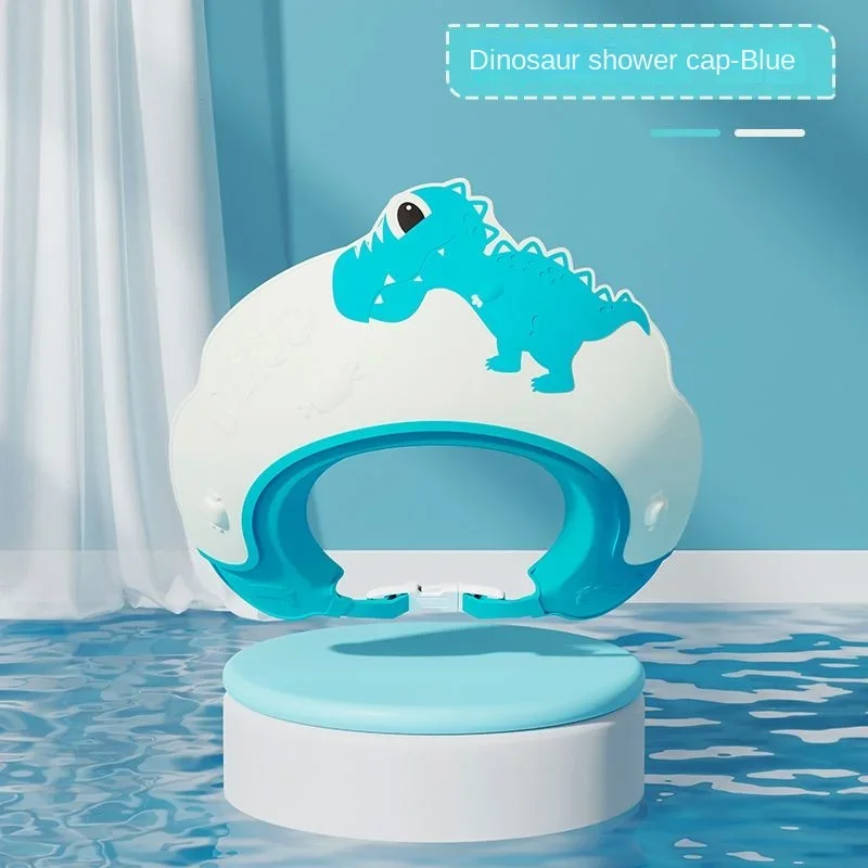 Baby Soft Rubber Waterproof Shampoo Cap Children Shampoo Artifact Baby Shampoo Cap Adjustable Ear Protectors Dinosaur Pattern Baby & Maternity