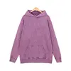 Vintage Oversized 400g Looped Pure Cotton Washed Vintage Hoodie Sweatshirt Printed Logo Custom Design Embroidered Name 2