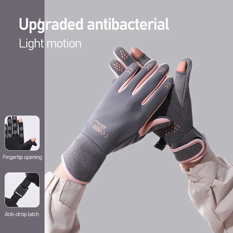 Winter Warm Touch Screen Gloves For Men And Women,Running, Cycling , Fishing, Waterproof And Windproof Outdoor Sports Gloves autumn and winter zipper outdoor sports riding gloves warm windproof waterproof gloves touch screen gloves men and women gloves