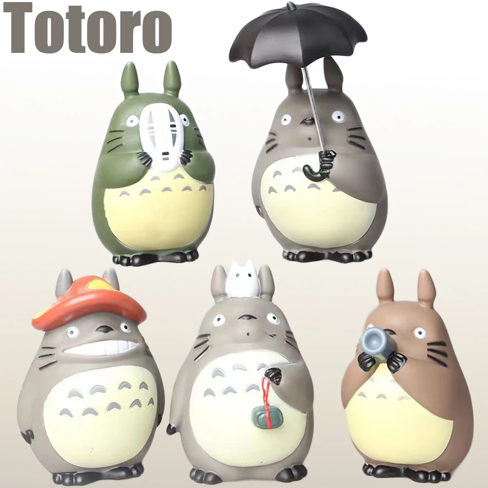 Charming Totoro Miniature Statue - Cute Decorative Collectible and Gift
